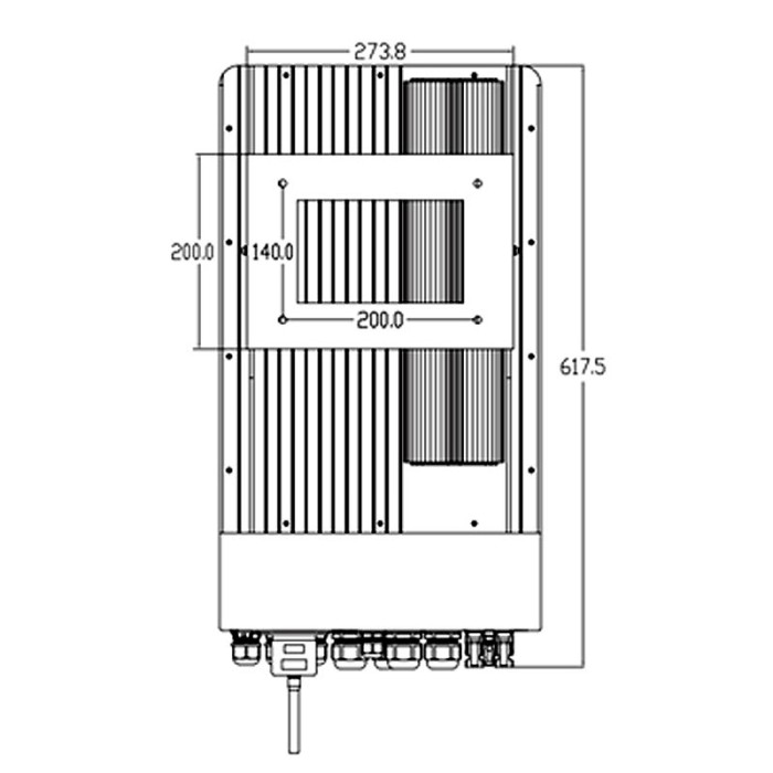 Гібридний інвертор Deye SUN-6K-SG03LP1-EU, 48 В, 6000 Вт, 1 фаза (безперебійник, UPS, ДБЖ) Wi-Fi