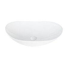 BARONESA Умивальник накладний без отвору під змішувач 60x36x15,5, glossy white