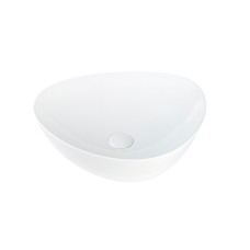 VERA Умивальник накладний без отвору під змішувач 46x42x13, glossy white