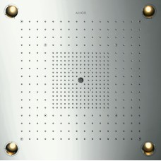 Верхній душ Axor ShowerHeaven 720х720 3jet з підсвіткою 2700 К, Stainless Steel Optic (10627800)