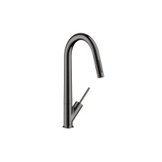 Змішувач Axor Starck 270 для кухні з витяжним виливом, Polished Black Chrome (10821330)