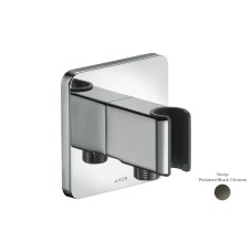 Шлангове під'єднання AXOR Fixfit Porter з тримачем, Polished Black Chrome 11626330