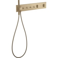 Tермостатичний модуль AXOR ShowerComposition на 4 функції 610/110, Brushed Bronze 12573140