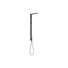 Душова панель Axor ShowerComposition 110/220 1jet з плечовим душем та термостатом, Brushed Black Chrome (12595340)