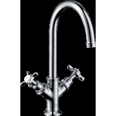 Змішувач Axor Montreux 210 для умивальника двохвентильний Cross, Chrome 16502000