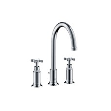 Змішувач Axor Montreux 180 для умивальника на 3 отвори Cross, Chrome 16513000