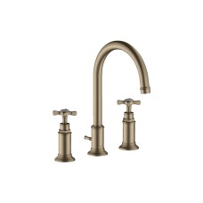 Змішувач Axor Montreux 180  для умивальника на 3 отвори Cross, Brushed Nickel 16513820