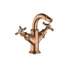 Змішувач Axor Montreux для біде двохвентильний Cross 16520140 Brushed Bronze