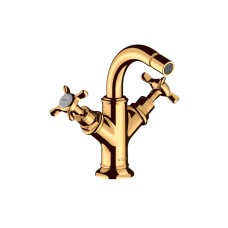 Змішувач Axor Montreux для біде двохвентильний Cross 16520990 Polished Gold Optic