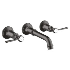Змішувач Axor Montreux для умивальника двохвентильний Lever зі стіни 16534340, Brushed Black Chrome
