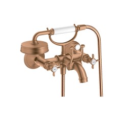 Змішувач Axor Montreux для ванни двохвентильний Cross, Brushed Bronze 16540140