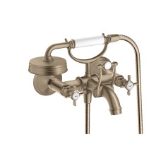 Змішувач Axor Montreux  для ванни двохвентильний Cross, Brushed Nickel 16540820