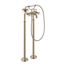 Змішувач Axor Montreux для ванни підлоговий двохвентильний Cross 16547140, Brushed Bronze