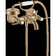 Змішувач Axor Montreux для ванни двохвентильний Lever 16551140, Brushed Bronze