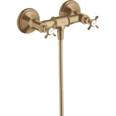 Змішувач Axor Montreux для душу двохвентильний Cross 16560140 Brushed Bronze