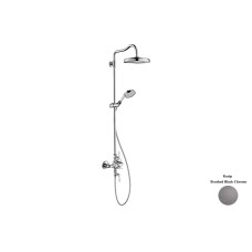 Душова система Axor Montreux з термостатом і верхнім душем 240 1jet, Brushed Black Chrome (16572340)