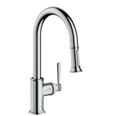 Змішувач Axor Montreux 180 для кухні з витяжним виливом, Chrome (16581000)