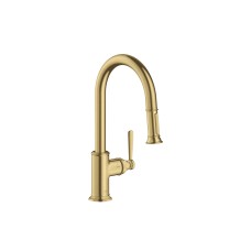 Змішувач Axor Montreux 180 для кухні з витяжним виливом, Brushed Gold Optic (16581250)