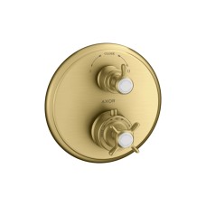 Змішувач Axor Montreux прихованого монтажу ванна/душ Cross, Brushed Gold Optic 16820250