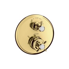 Змішувач Axor Montreux прихованого монтажу ванна/душ Cross 16820990, Polished Gold Optic