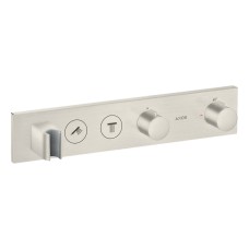 Термостат для 2-х споживачів Axor Select, прихованого монтажу, Stainless Steel Optic 18355800