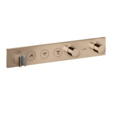 Термостат для 3-х споживачів Axor Select прихований монтаж, Polished Red Gold 18356300