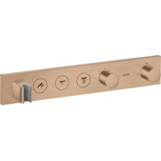 Термостат для 3-х споживачів Axor Select прихований монтаж, Brushed Red Gold 18356310