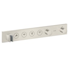 Термостат для 4-х споживачів, Axor Select, прихований монтаж, Stainless Steel Optic 18357800
