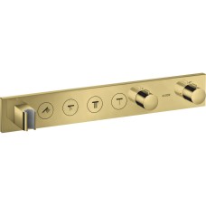 Термостат для 4-х споживачів, Axor Select, прихований монтаж Polished Gold Optic 18357990