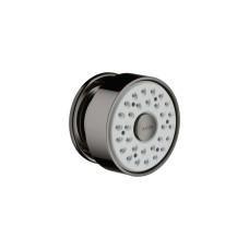 Бічна форсунка 1jet для душу Axor кругла, Polished Black Chrome (28464330)