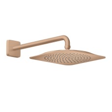 Верхній душ Axor Citterio C 270х270 1jet P зі стіновим кронштейном, Brushed Red Gold (28790310)