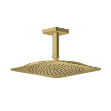 Верхній душ Axor Citterio C 270х270 1jet EcoSmart+ P зі стельовим кронштейном 100 мм, Polished Gold Optic (28793990)