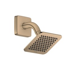 Верхній душ Axor Citterio C 120x120 1jet EcoSmart зі стіновим кронштейном, Brushed Bronze (28810140)
