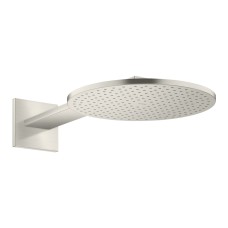 Верхній душ Axor 300 1jet P з тримачем, Stainless Steel Optic (35300800)