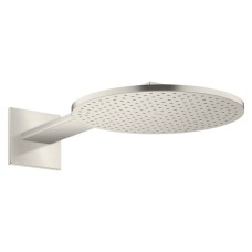 Верхній душ Axor 300 2jet P з тримачем, Stainless Steel Optic (35303800)