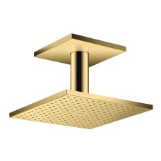 Верхній душ Axor 250х250 2jet P з тримачем зі стелі Polished Gold Optic (35312990)