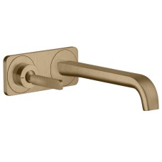 Змішувач Axor Citterio E 221 для умивальника зі стіни на пластині, Brushed Bronze 36114140