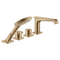 Змішувач Axor Citterio E з термостатом врізний монтаж на плитку 4 отвори, Brushed Bronze (36410140)