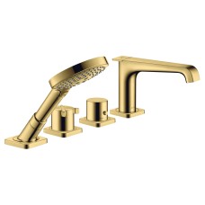 Змішувач Axor Citterio E з термостатом врізний монтаж на плитку 4 отвори, Polished Gold Optic (36410990)