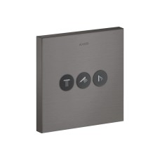 Запірно-перемикаючий вентиль AXOR ShowerSelect Sguare на 3 функції, Brushed Black Chrome (36717340)