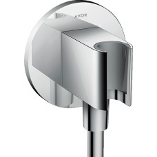 Шлангове під'єднання AXOR Fixfit Porter Round з тримачем, хром 36733000