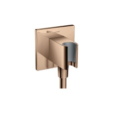 Шлангове під'єднання AXOR Fixfit Porter Square з тримачем (36734300) Polished Red Gold