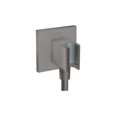Шлангове під'єднання AXOR Fixfit Porter Square з тримачем (36734340) Brushed Black Chrome