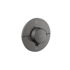 Термостат прихованого монтажу AXOR ShowerSelect ID Round на 2 функції, Polished Black Chrome (36750330)