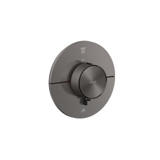 Термостат прихованого монтажу AXOR ShowerSelect ID Round на 2 функції, Brushed Black Chrome (36750340)