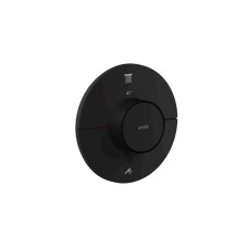 Термостат прихованого монтажу AXOR ShowerSelect ID Round на 2 функції, Matt Black (36750670)