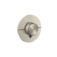 Термостат прихованого монтажу AXOR ShowerSelect ID Round на 2 функції, Brushed Nickel (36750820)