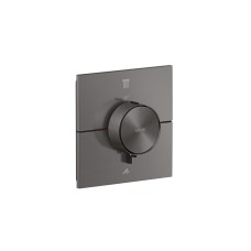Термостат прихованого монтажу AXOR ShowerSelect ID Square на 2 функції, Brushed Black Chrome (36752340)