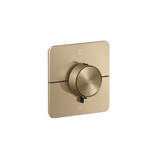 Термостат прихованого монтажу AXOR ShowerSelect ID Softsquare на 2 функції, Brushed Bronze (36754140)