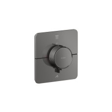 Термостат прихованого монтажу AXOR ShowerSelect ID Softsquare на 2 функціЇ  Polished Black Chrome(36754330)